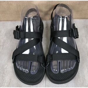 Chaco Lowdown Black Buckle Adjustable Strap Sandals Women's Size 8 Boho Beach
